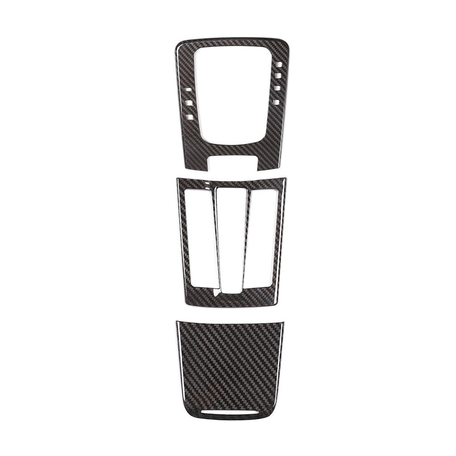 Auto-Innenzubehör Für 911 Für 718 Automobil Zentrale Steuerung Shift Panel Dekoration Rahmen Schutz Innen Zubehör Auto Innenverkleidung Streifen(3 Piece Black Carbon) von CGBWMB