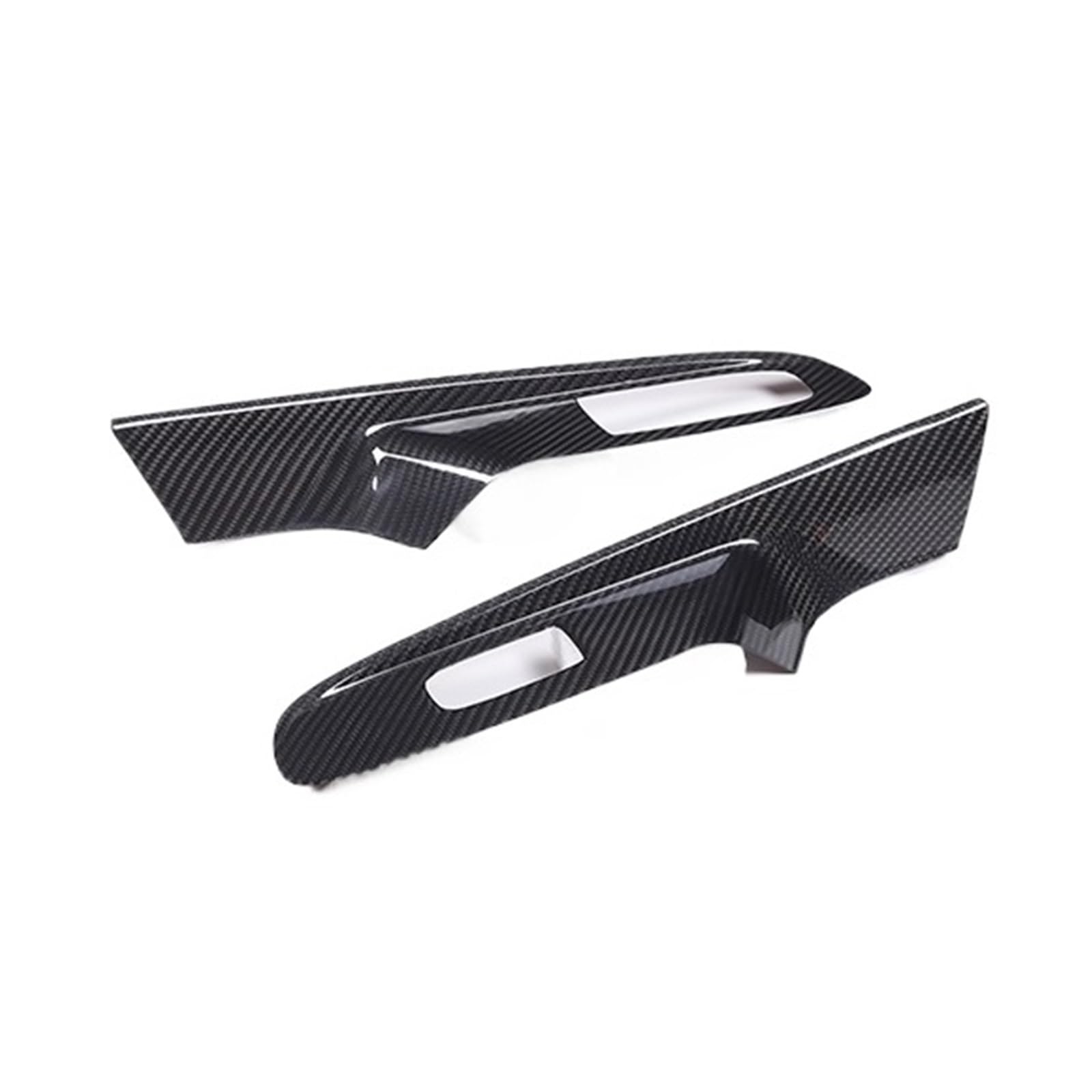Auto-Innenzubehör Für Chevrolet Für Corvette C8 2020-2023 Auto Fenster Glas Lift Schalter Panel Rahmen Abdeckung Trim Aufkleber Auto Innenverkleidung Streifen(A Carbon Fiber Black) von CGBWMB