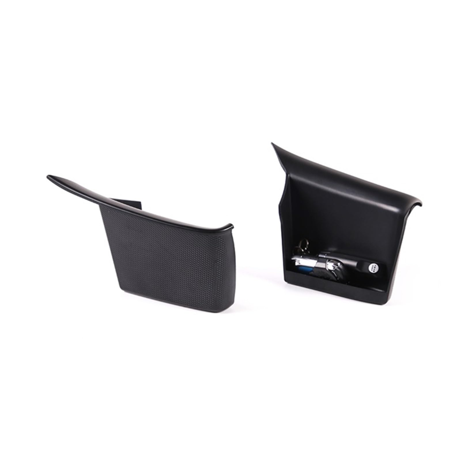 Auto-Innenzubehör Für Ford Für Ranger Für Wildtrak 2015-2021 Auto Zentrale Steuerung Armlehne Box Versteckte Aufbewahrungsbox Auto Innenverkleidung Streifen(Style C Black) von CGBWMB