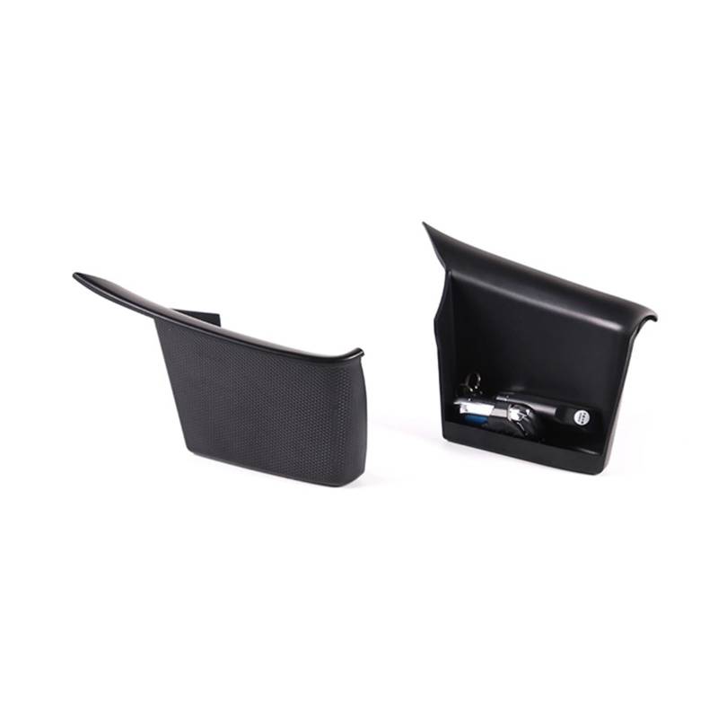 Auto-Innenzubehör Für Ford Für Ranger Für Wildtrak 2015-2021 Auto Zentrale Steuerung Armlehne Box Versteckte Aufbewahrungsbox Auto Innenverkleidung Streifen(Style C Black) von CGBWMB