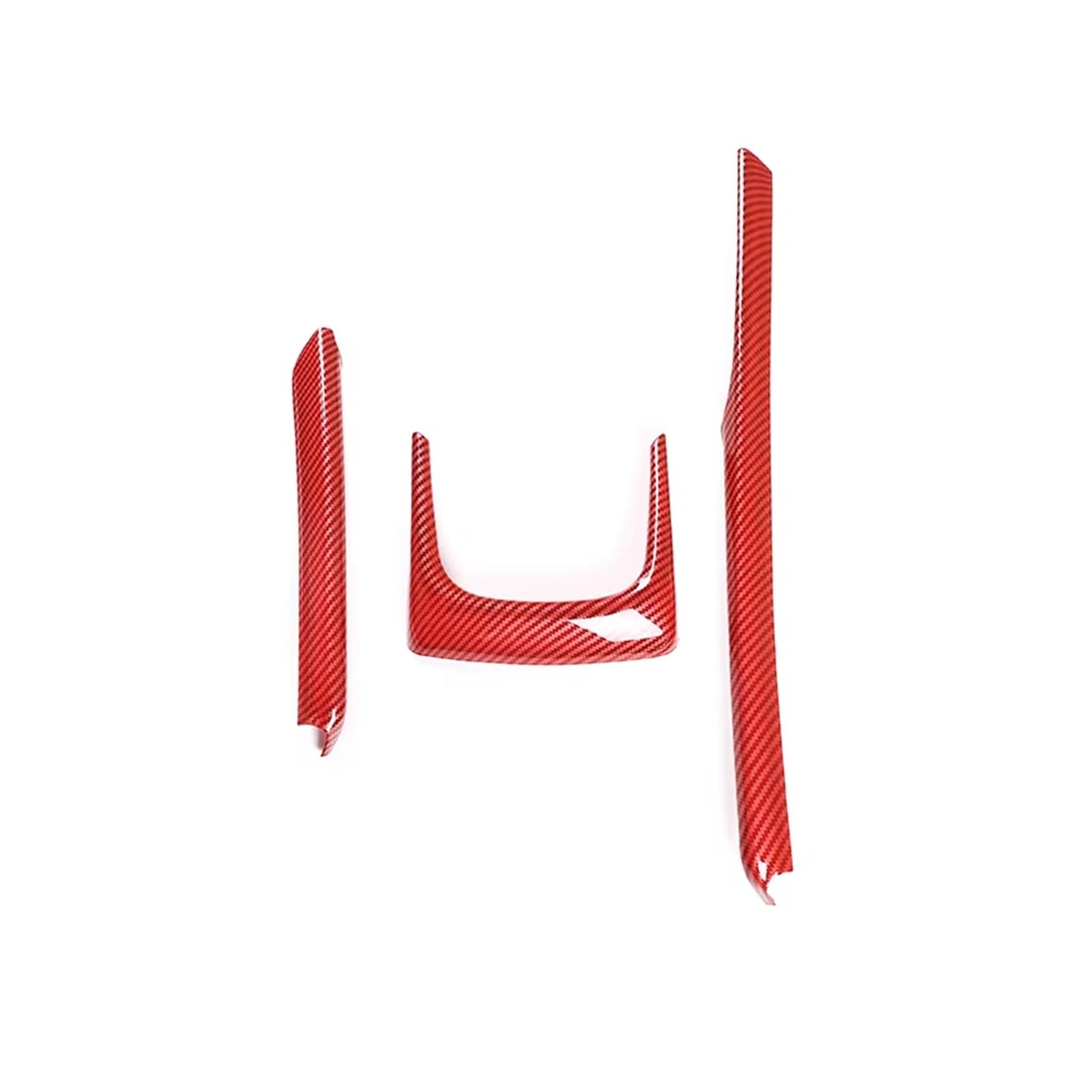 Auto-Innenzubehör Für X1 F48 2016-2019 Auto Armlehne Box Dekoration Streifen Trim Auto Zubehör Auto Innenverkleidung Streifen(Red Carbon Fiber) von CGBWMB