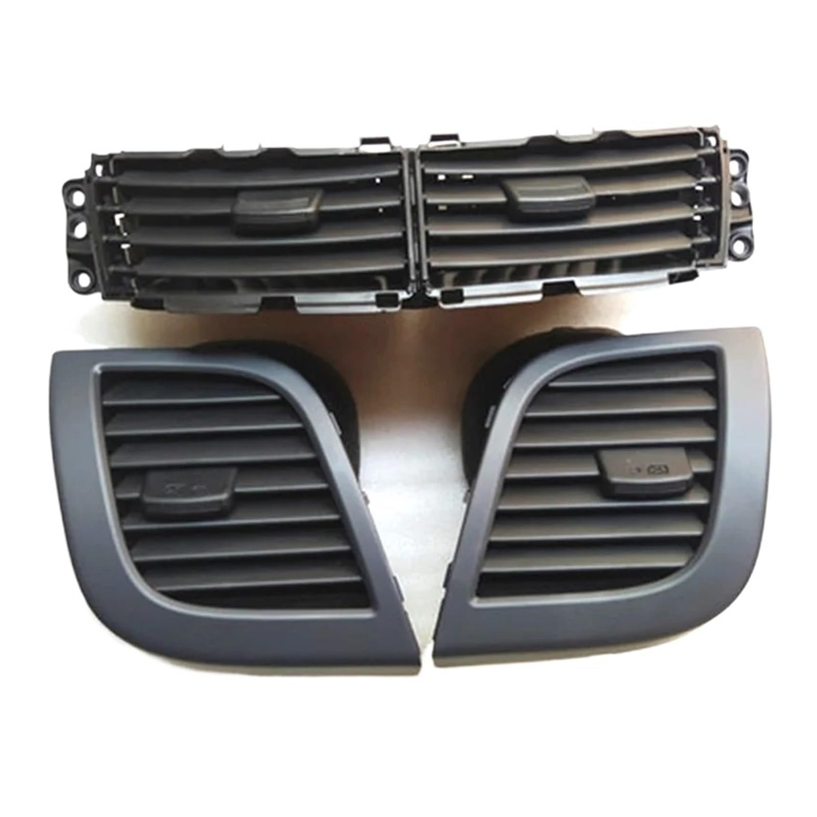 Auto-Lüftungsgitter Für Hyundai Für Verna Für Solaris Center Luftkanal Entlüftungsdüse Auto Klimaanlage Auslassventile Klimaanlage Düse AC Air Vent Outlet Grille(Dark grey set) von CGBWMB