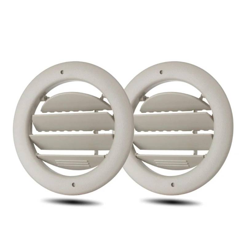 Auto-Lüftungsgitter Für Lincoln Für Navigator 2011 2012 2013 2014 Autodach A/C Heizung Air Vent Grille Runde BL1Z-19893-AA 9L1Z-19893-AG AC Air Vent Outlet Grille(2 pieces Beige) von CGBWMB