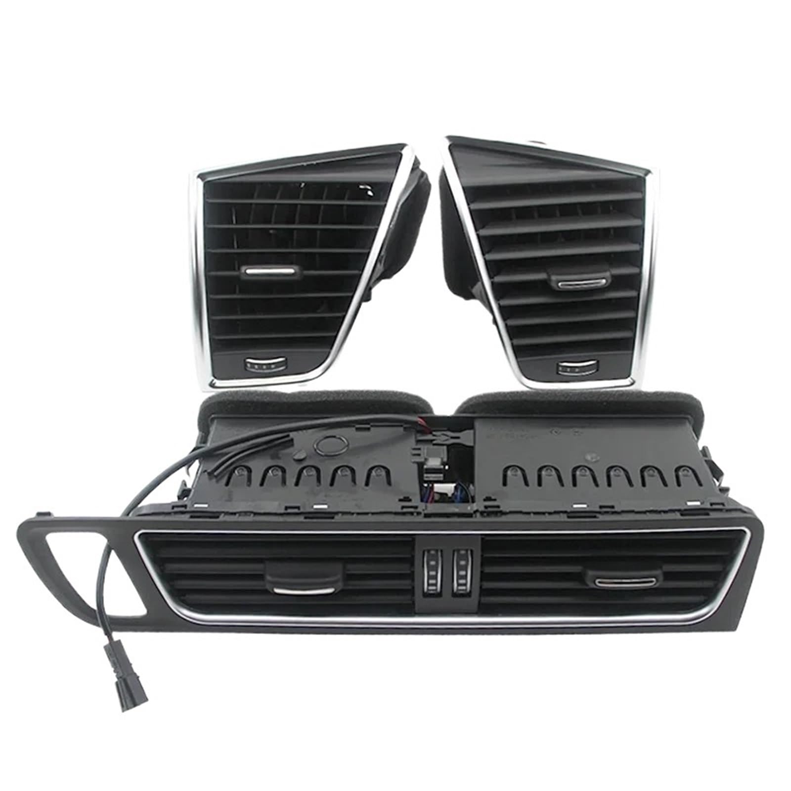 Auto-Lüftungsgitter Für Q5 2009 2010 2011 2012 2013 2014 2015 2016 2017 2018 LHD Front Panel Dash Jalousie Klimaanlage Vent A/C Outlet AC Air Vent Outlet Grille(3 pieces) von CGBWMB