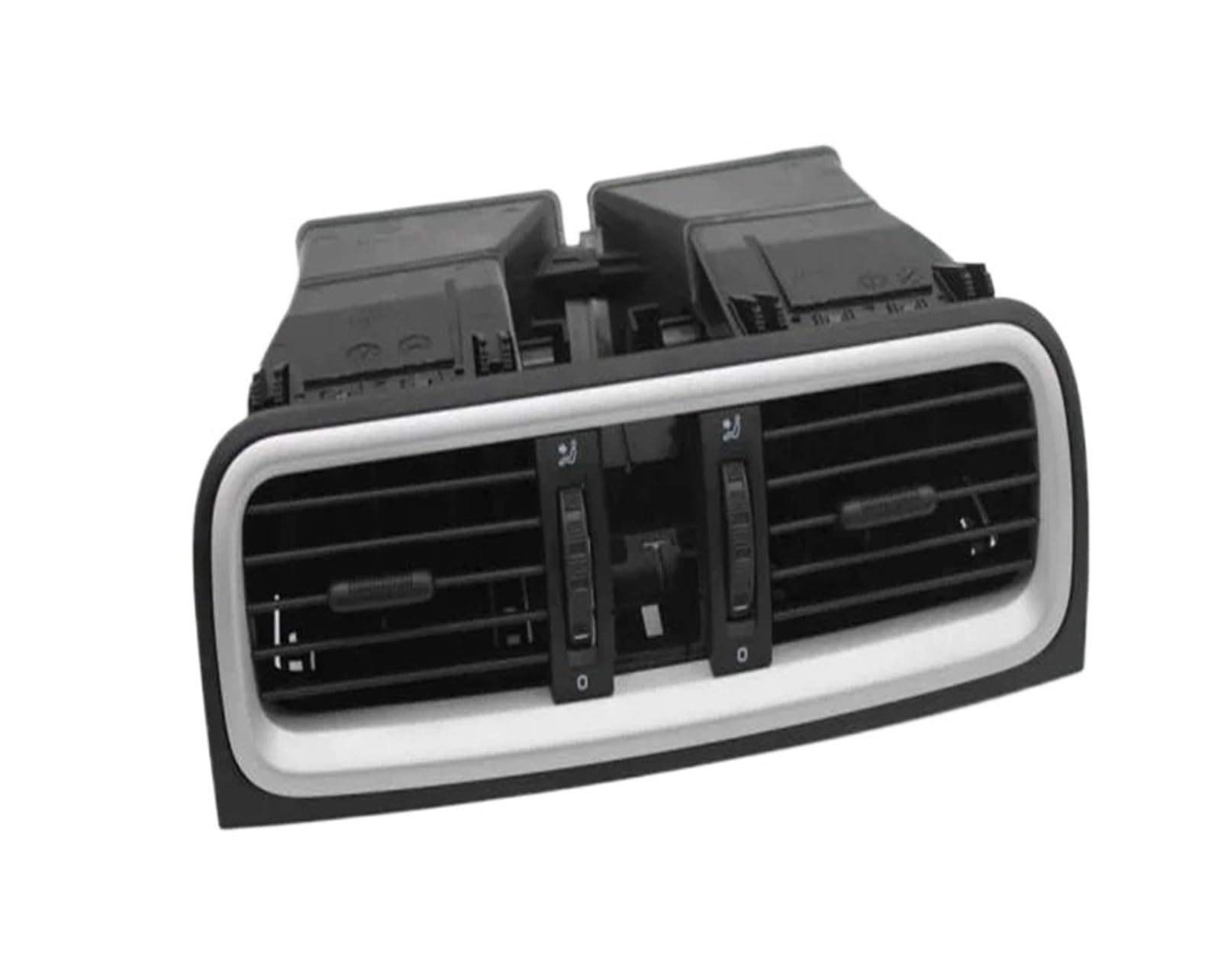Auto-Lüftungsgitter Für Skoda Für Fabia 2008 2009 2010 2011 2012 2013 2014 Armaturenbrett Klimaanlage Auslass Klimaanlage Lüftungsschlitze 1 Stück AC Air Vent Outlet Grille(Middle Silver) von CGBWMB