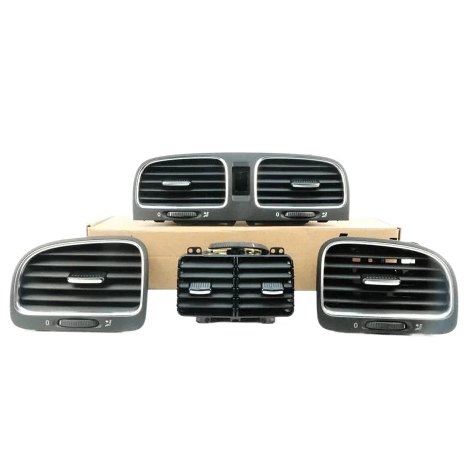 Auto-Lüftungsgitter Für VW Für Golf 6 MK6 Für GTI 2009-2013 Auto Vorne Hinten Links Rechts Klimaanlage Outlet Air Vent 5K0819728 5K0819703 5K0819704 AC Air Vent Outlet Grille(4 pieces) von CGBWMB