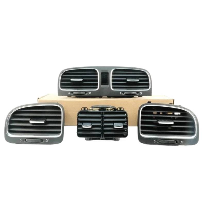 Auto-Lüftungsgitter Für VW Für Golf 6 MK6 Für GTI 2009-2013 Auto Vorne Hinten Links Rechts Klimaanlage Outlet Air Vent 5K0819728 5K0819703 5K0819704 AC Air Vent Outlet Grille(4 pieces) von CGBWMB