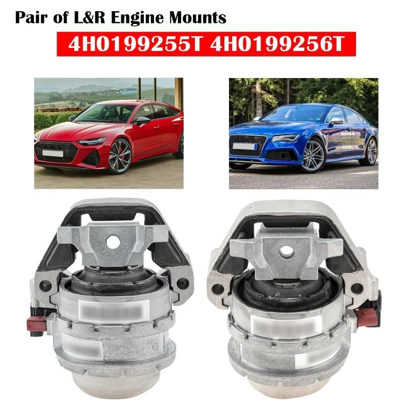 Auto Motorlager Für S6 RS6 S7 RS7 4.0L V8 2013 2014 2015 2016 2017 2018 Links/Rechts Motor Motor Halterung Mit Sensor 4H0199255T 4H0199256T Autoteile(Right 4H0199256T) von CGBWMB