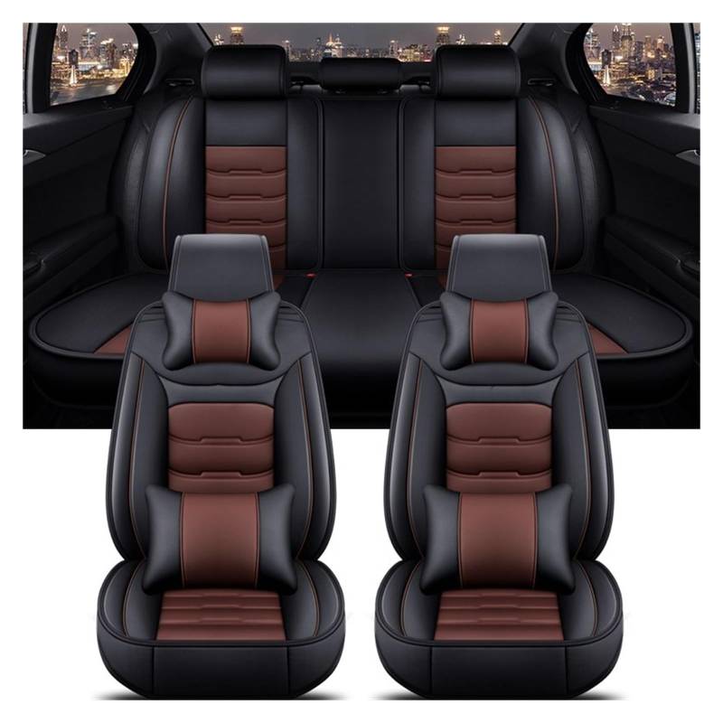 Auto-Sitzbezüge Für 1er E81 E82 E87 E88 F20 F21 F52 F40 alle Automodelle Universal-Autositzbezug Autositzbezüge(Black Coffee 5 Seat A) von CGBWMB