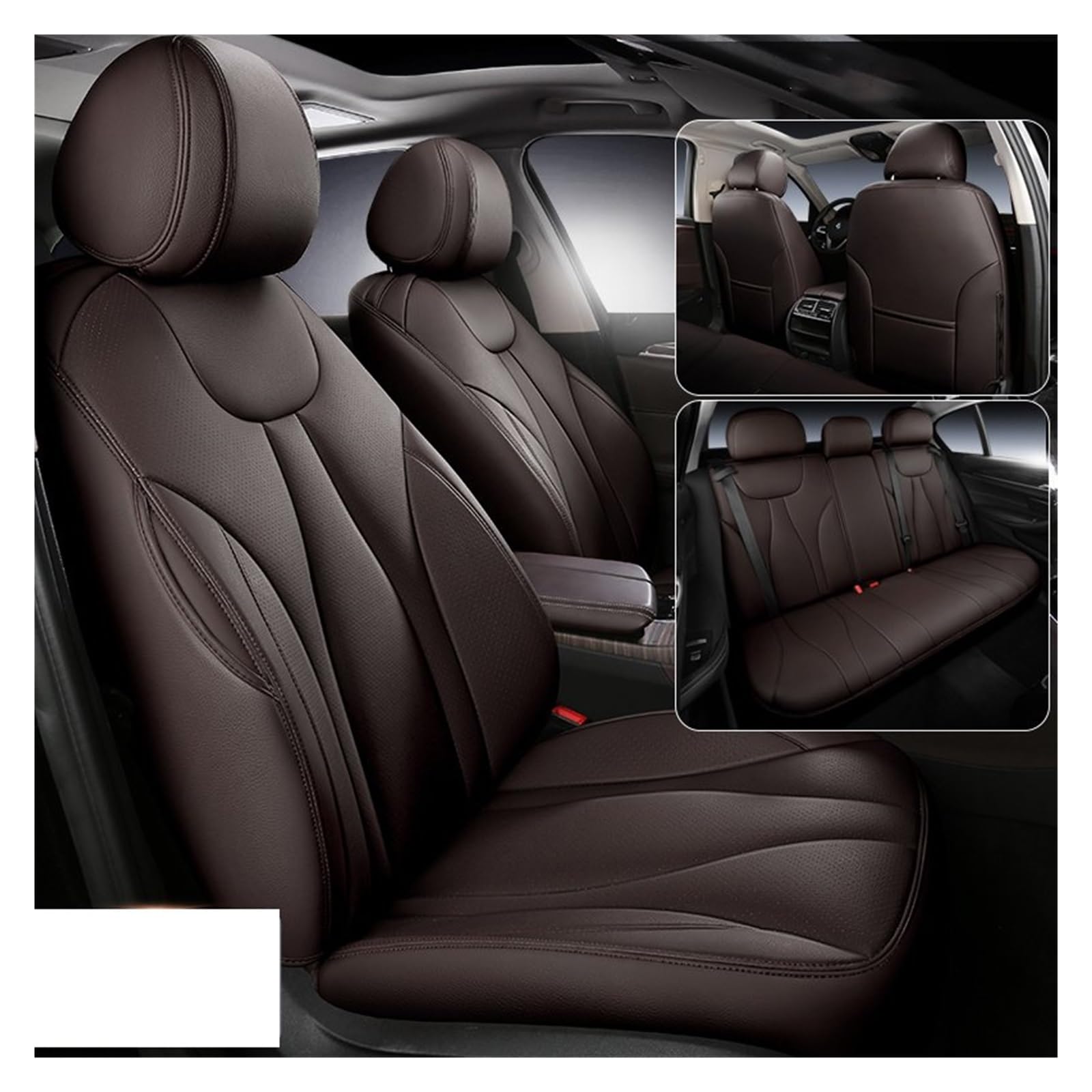 Auto-Sitzbezüge Für Benz W211 W205 W204 W212 Cla Ml W164 W176 Für Gla Für Gle Für CLS Für Glc Für Glb w202 W203 Für GLs Auto Sitz Abdeckung Autositzbezüge(5Pcs-Coffee) von CGBWMB