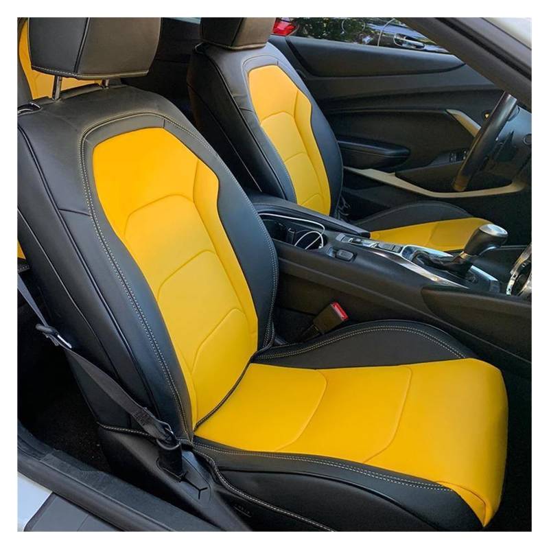 Auto-Sitzbezüge Für Chevrolet Für Camaro Für 2010-2015 5. Für Camaro Für Coupe Und 2016-2024 6. Für Camaro Autositzbezug Komplettset Leder Autositzbezüge(Color b) von CGBWMB