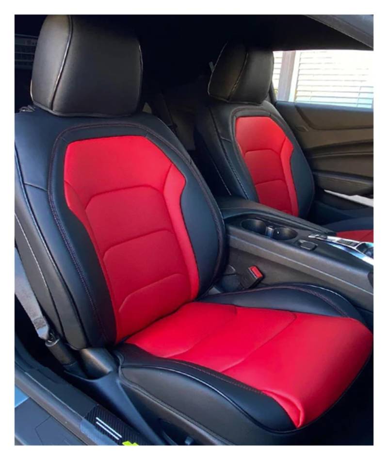 Auto-Sitzbezüge Für Chevrolet Für Camaro Für 2010-2015 5. Für Camaro Für Coupe Und 2016-2024 6. Für Camaro Autositzbezug Komplettset Leder Autositzbezüge(Color1) von CGBWMB