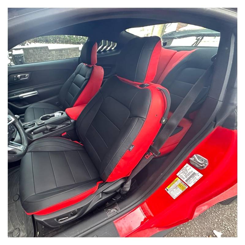 Auto-Sitzbezüge Für Chevrolet Für Camaro Für 2010-2015 5. Für Camaro Für Coupe Und 2016-2024 6. Für Camaro Autositzbezug Komplettset Leder Autositzbezüge(Color17) von CGBWMB