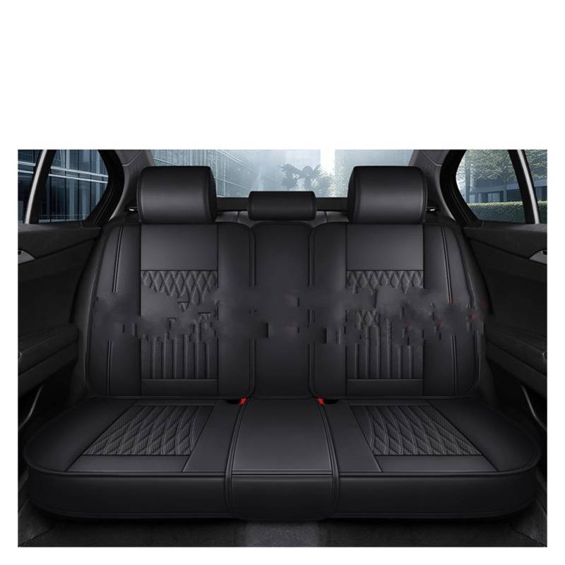 Auto-Sitzbezüge Für Mazda 3 CX-5 2 5 6 CX-3 CX-4 CX-7 CX-9 RX-8 CX-30 CX-50 Alle Modelle Pu-Leder Universal Autositzbezug Autositzbezüge(Black Only Rear Seat) von CGBWMB