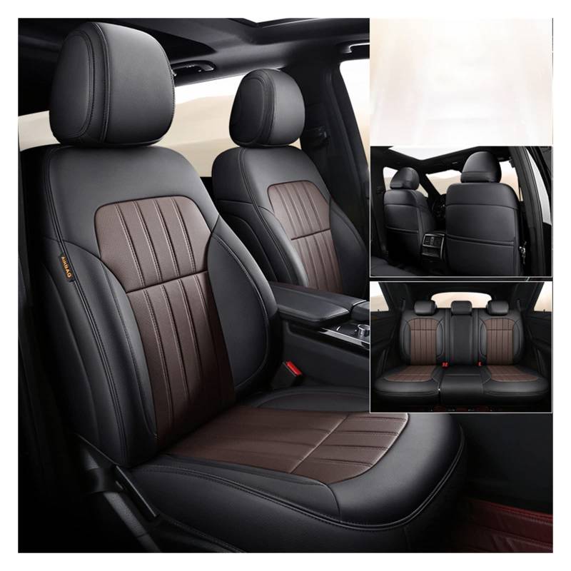 Auto-Sitzbezüge Für Mg4 5 6 Zs Hs Ev Für Mulan Autositzbezüge Leder Auto Zubehör Autositzbezüge(5Pcs-Black Coffee) von CGBWMB