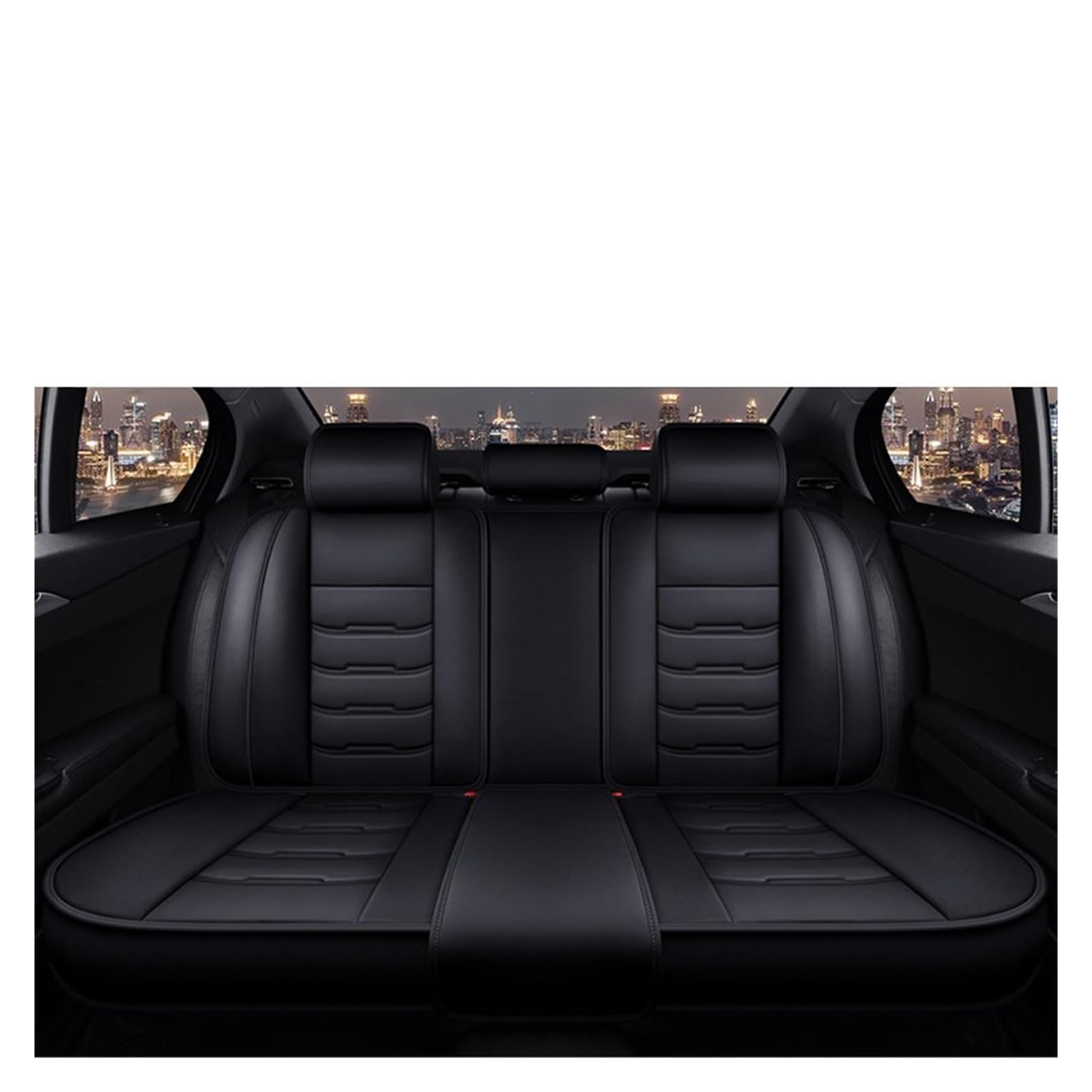 Auto-Sitzbezüge Für Peugeot 206 307SW 308 407 408 508sw 208 2008 3008 4008 5008 Alle Automodelle Universeller Autositzbezug Autositzbezüge(Black Back Row) von CGBWMB