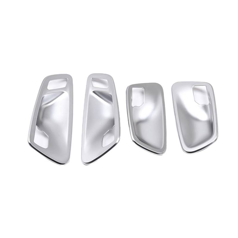 CGBWMB Auto-Innenzubehör Für 2er-Serie Für Active Für Tourer F45 F46 2015-2019 Auto-Innentürgriff-Schüsselabdeckung Zieraufkleber Auto Innenverkleidung Streifen(Silber) von CGBWMB