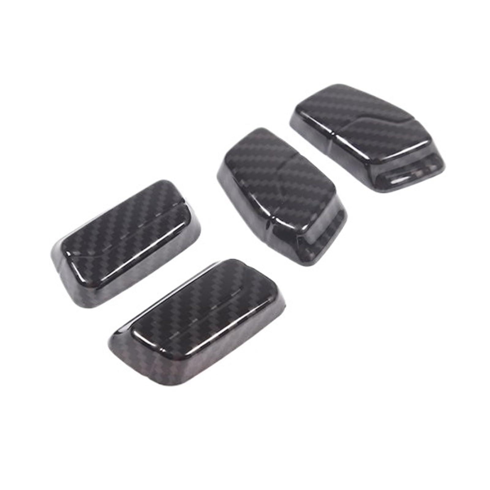 CGBWMB Auto-Innenzubehör Für 5er G60 G61 G68 2024 Autositz Einstellknopf Abdeckung Zieraufkleber Autozubehör Auto Innenverkleidung Streifen(Carbon Fiber) von CGBWMB