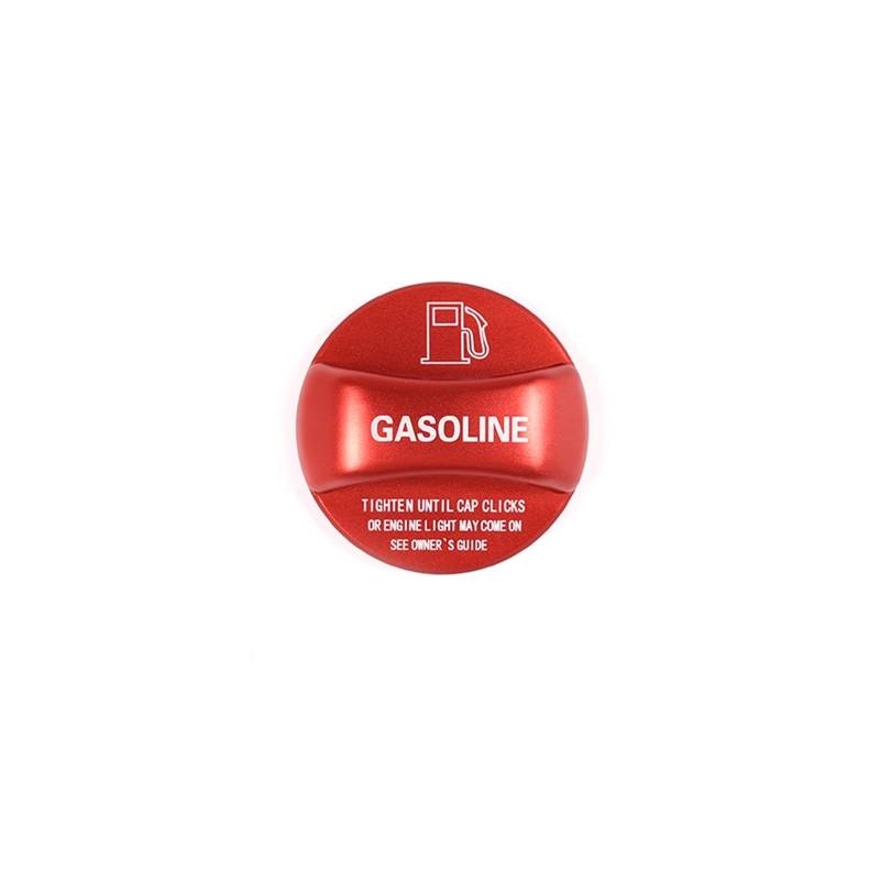 CGBWMB Auto-Innenzubehör Für Alfa Für Romeo Für Giulia 2017 2018 Gas Tankdeckel Abdeckung Trim Autozubehör Auto Innenverkleidung Streifen(Red) von CGBWMB