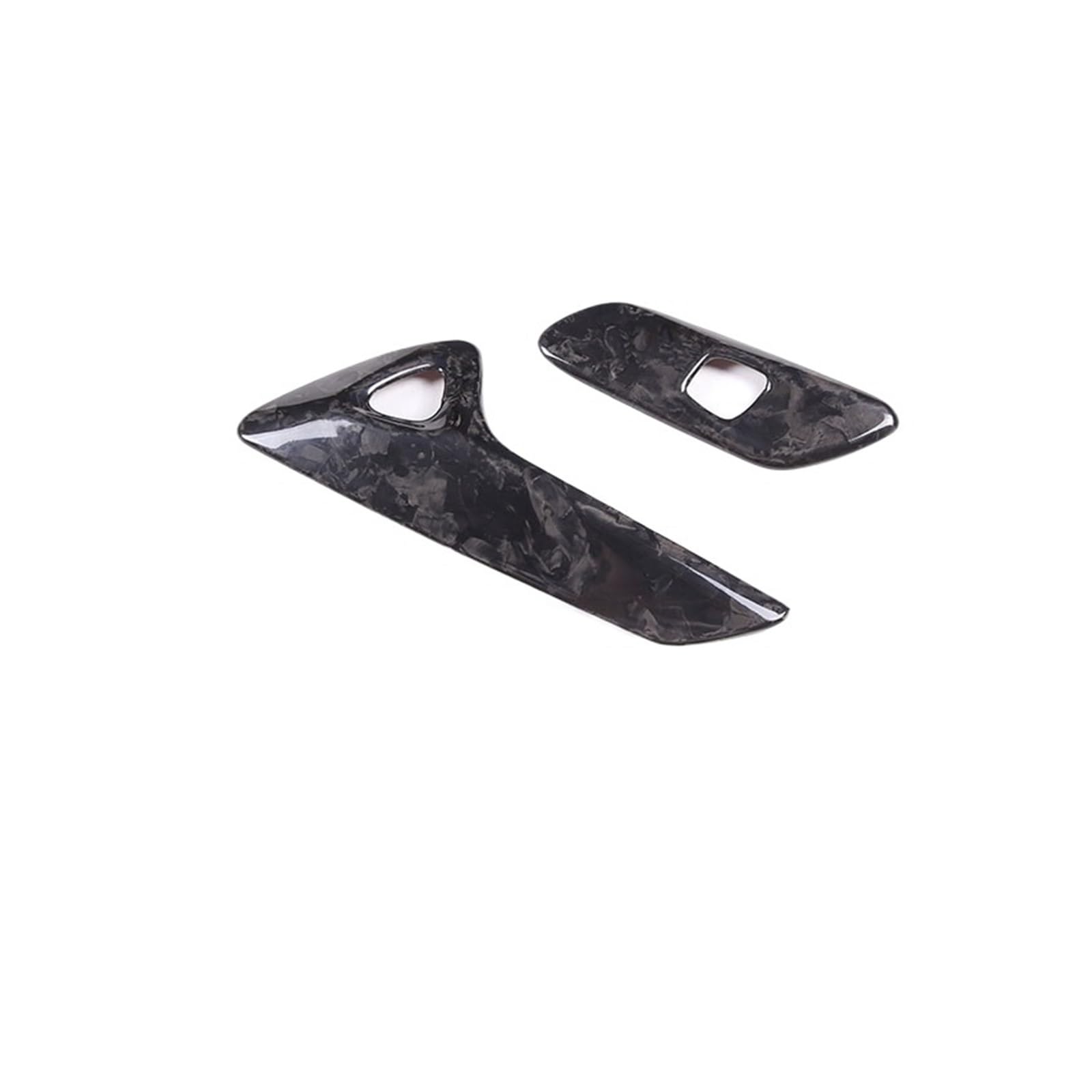CGBWMB Auto-Innenzubehör Für Chevrolet Für Corvette C7 2014-2019 Auto Innentür Elektrische Schalter Taste Rahmen Abdeckung Trim Auto Innenverkleidung Streifen(Forged Pattern) von CGBWMB