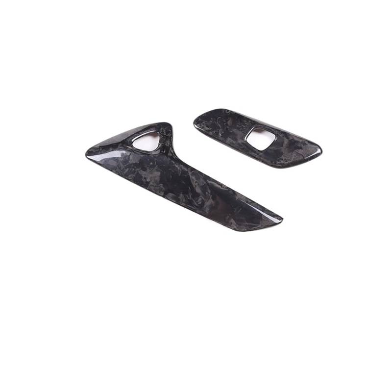 CGBWMB Auto-Innenzubehör Für Chevrolet Für Corvette C7 2014-2019 Auto Innentür Elektrische Schalter Taste Rahmen Abdeckung Trim Auto Innenverkleidung Streifen(Forged Pattern) von CGBWMB