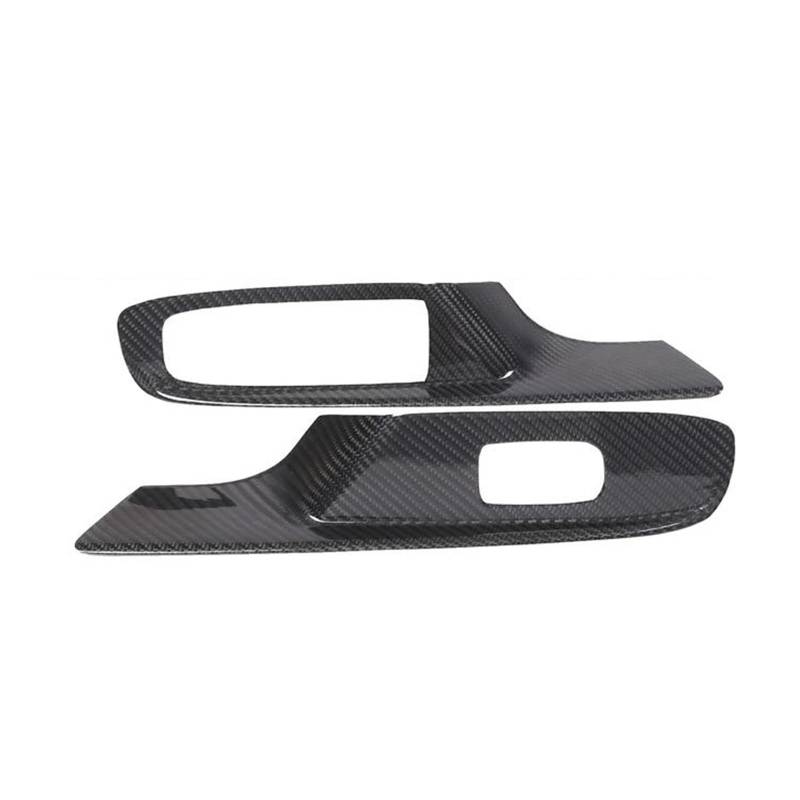 CGBWMB Auto-Innenzubehör Für Chevrolet Für Corvette C8 2020-2023 Auto Fenster Glas Lift Schalter Panel Rahmen Abdeckung Trim Aufkleber Auto Innenverkleidung Streifen(B Black) von CGBWMB