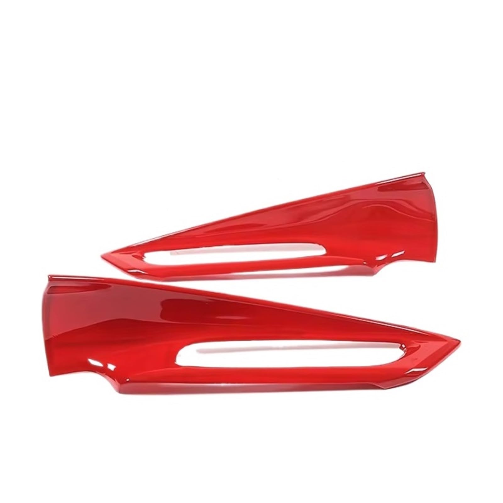 CGBWMB Auto-Innenzubehör Für Chevrolet Für Corvette C8 Z06 Z51 2020-2023 Autoglas-Lift-Knopf Dekorativer Rahmenaufkleber Autozubehör Auto Innenverkleidung Streifen(Red) von CGBWMB