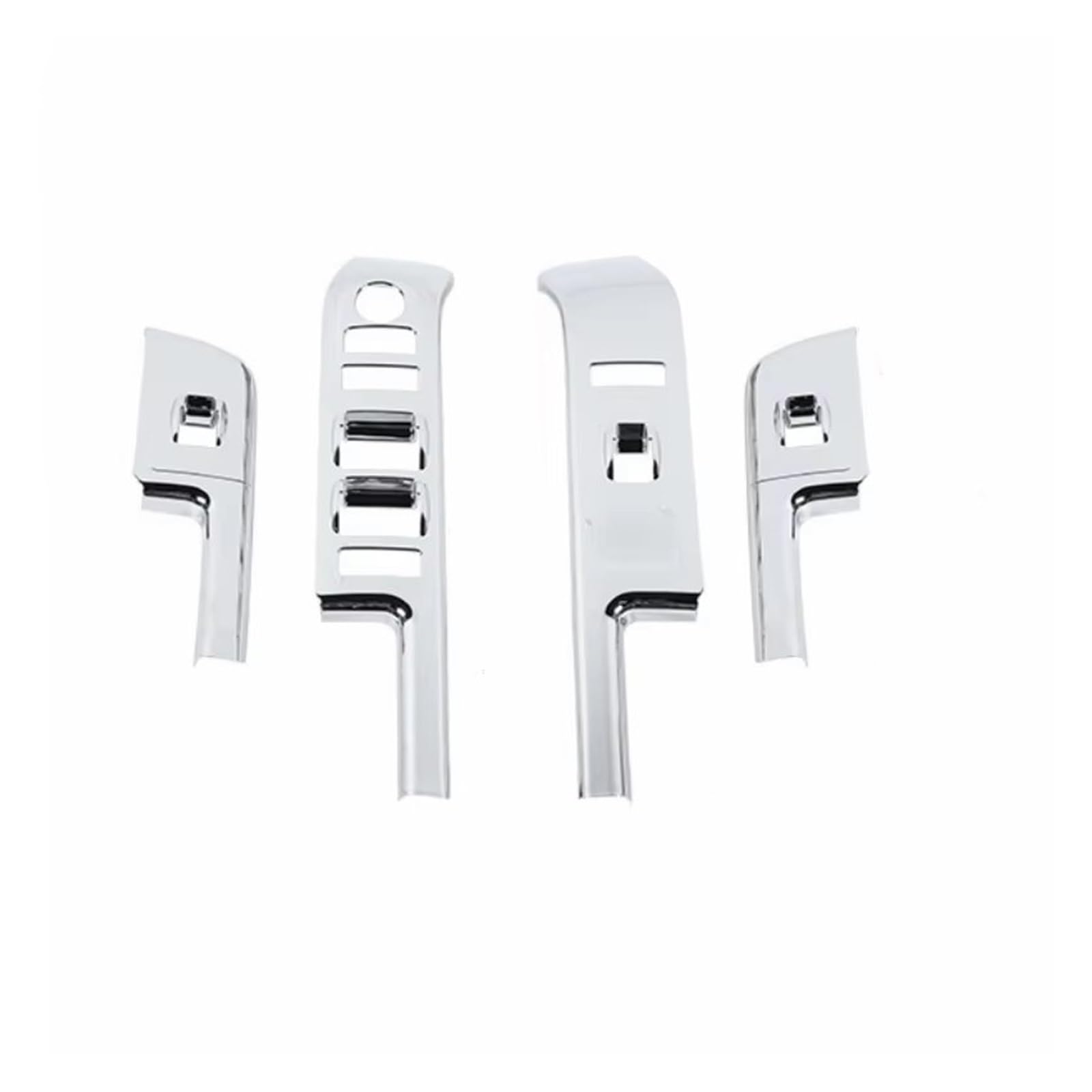 CGBWMB Auto-Innenzubehör Für Chevrolet Für Silverado 2014 2015 2016 2017 Auto Fensterheber Switch Control Panel Dekoration Abdeckung Auto Innenverkleidung Streifen(Chrome) von CGBWMB