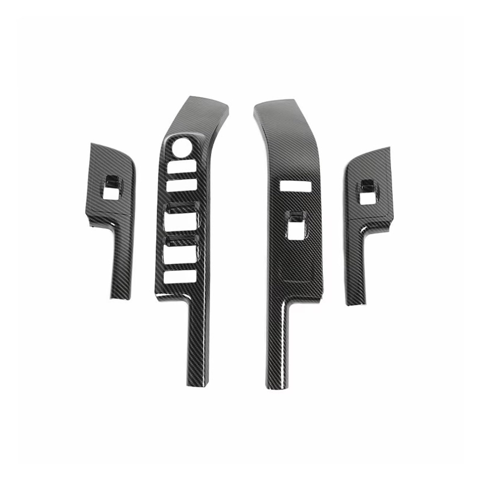CGBWMB Auto-Innenzubehör Für GMC Für Sierra 2014 2015 2016 2017 Auto Fensterheber Schalter Bedienfeld Dekoration Abdeckung Auto Innenverkleidung Streifen(Carbon Fiber Grain) von CGBWMB