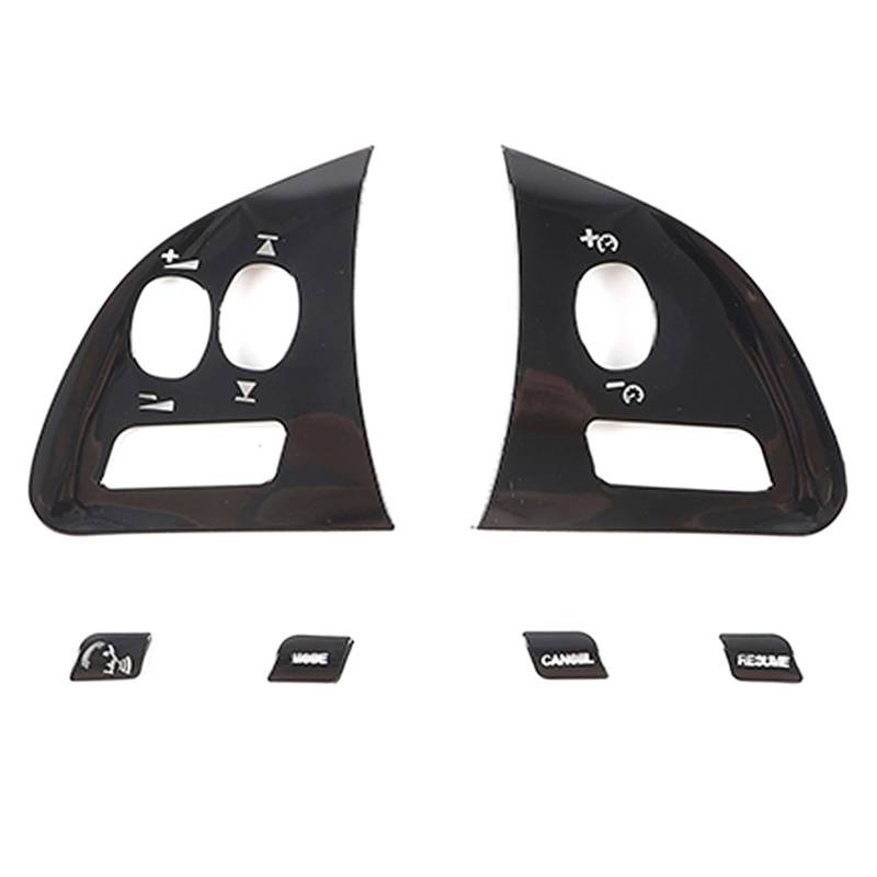 CGBWMB Auto-Innenzubehör Für Jaguar Für XF 2012 2013 2014 2015 Auto Lenkrad Knopf Aufkleber Auto Innenausstattung Auto Innenverkleidung Streifen(Schwarz) von CGBWMB
