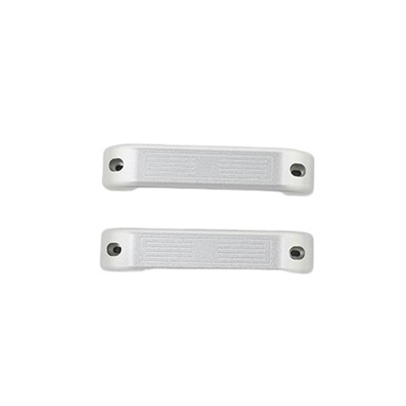 CGBWMB Auto-Innenzubehör Für Land Für Rover Für Defender 90 110 2004-2018 Autotür Innentür Schüssel Türgriff Dekoration Auto Innenverkleidung Streifen(Style E Silver 2 Piece) von CGBWMB