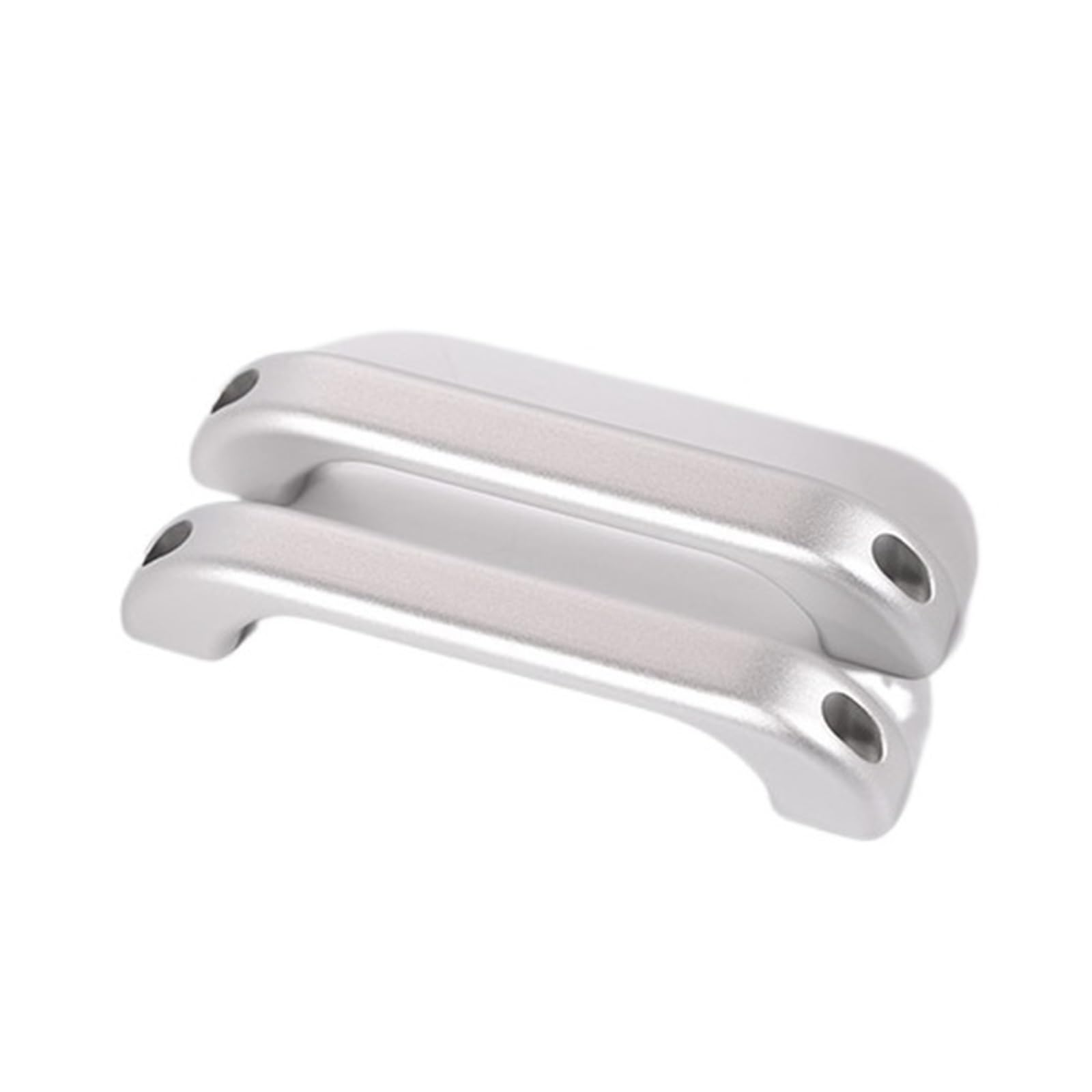 CGBWMB Auto-Innenzubehör Für Land Für Rover Für Defender 90 110 2004-2018 Autotür Innentür Schüssel Türgriff Dekoration Auto Innenverkleidung Streifen(Style F Silver 2 Piece) von CGBWMB
