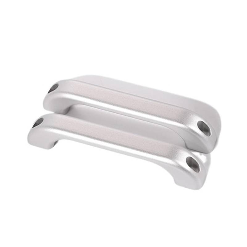 CGBWMB Auto-Innenzubehör Für Land Für Rover Für Defender 90 110 2004-2018 Autotür Innentür Schüssel Türgriff Dekoration Auto Innenverkleidung Streifen(Style F Silver 2 Piece) von CGBWMB