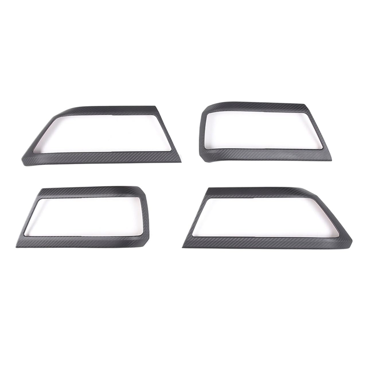 CGBWMB Auto-Innenzubehör Für Land Für Rover Für Defender 90 110 2020-2024 Auto-Innentürgriffrahmen Innentürschalenschutzaufkleber Auto Innenverkleidung Streifen(Matte Real Carbon) von CGBWMB