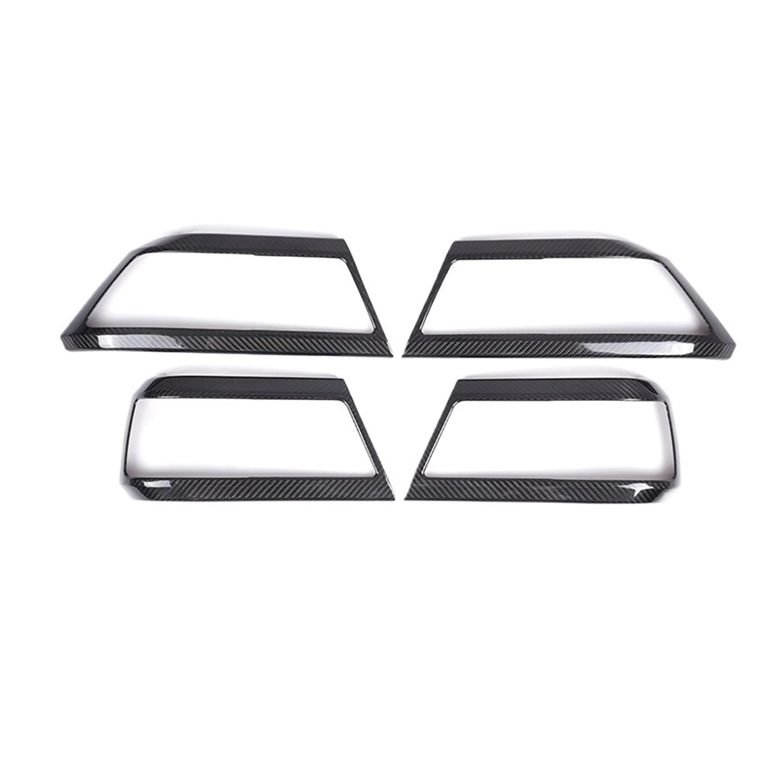 CGBWMB Auto-Innenzubehör Für Land Für Rover Für Defender 90 110 2020-2024 Auto-Innentürgriffrahmen Innentürschalenschutzaufkleber Auto Innenverkleidung Streifen(Real Carbon Fiber-A) von CGBWMB