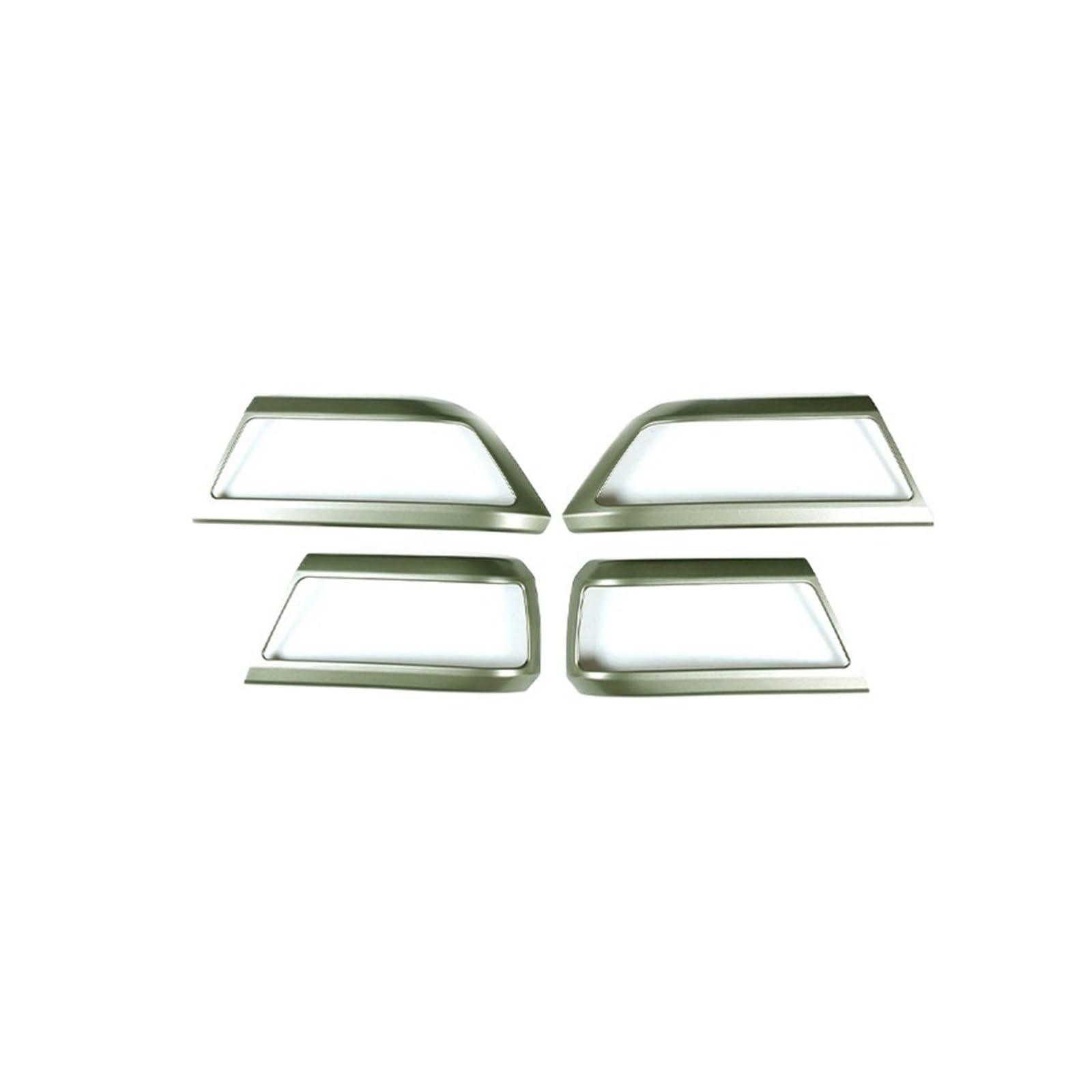 CGBWMB Auto-Innenzubehör Für Land Für Rover Für Defender 90 110 2020-2024 Auto-Innentürgriffrahmen Innentürschalenschutzaufkleber Auto Innenverkleidung Streifen(for 110 Green) von CGBWMB