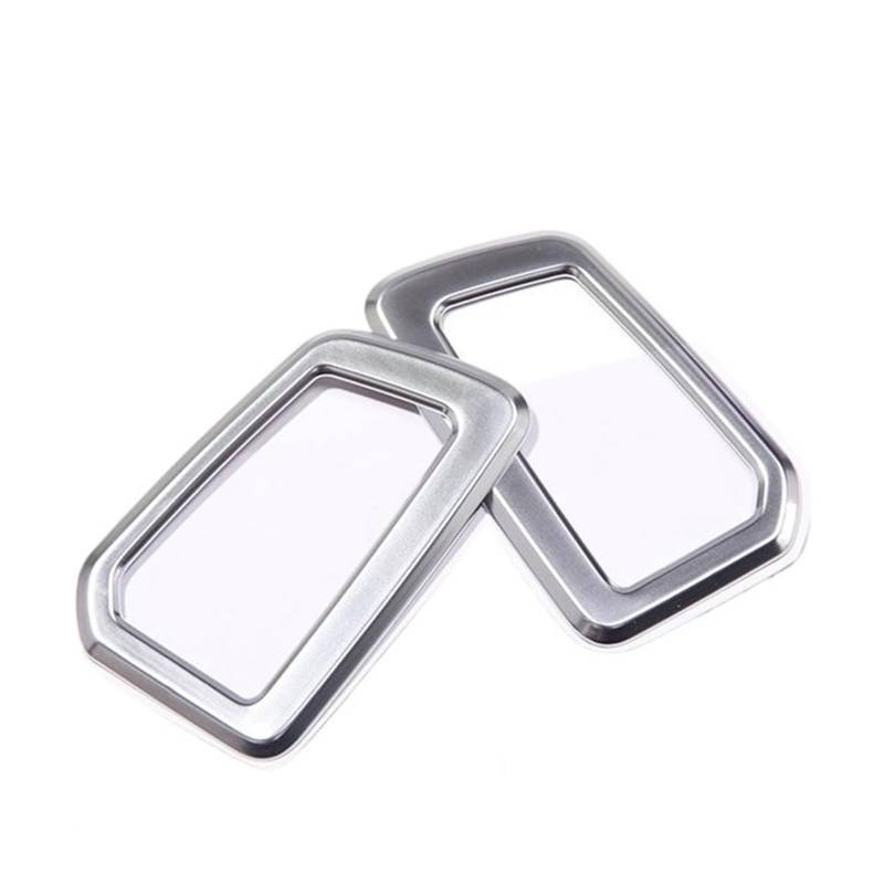 CGBWMB Auto-Innenzubehör Für Land Für Rover Für Discovery Für Sport 2015 2016 2017 Autozubehör Armaturenbrett AC Outlet Vent Cover Trim Aufkleber Auto Innenverkleidung Streifen(Silber) von CGBWMB