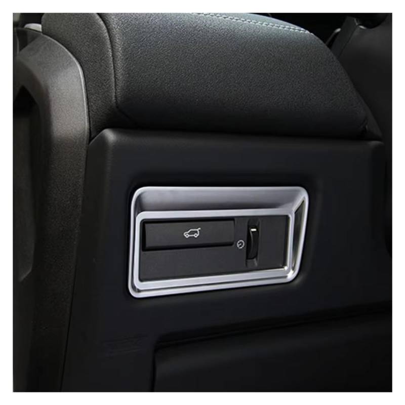 CGBWMB Auto-Innenzubehör Für Range Für Rover Für Evoque 2011 2012 2013 2014 2015 Hecktürknopfabdeckung Zieraufkleber Auto Innenverkleidung Streifen von CGBWMB