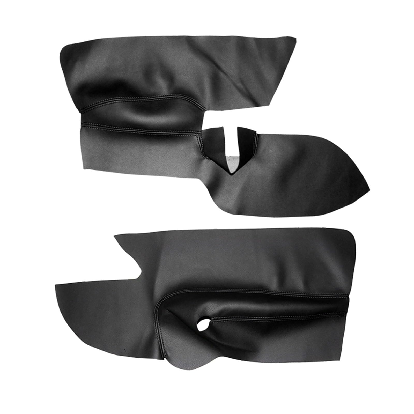 CGBWMB Auto-Innenzubehör Für VW Für Golf 5 Für Jetta 2005-2009 Autotür Armlehne Panel Abdeckung Aufkleber Trim Linkslenker Tür Panel Abdeckung Auto Innenverkleidung Streifen(Front Black) von CGBWMB