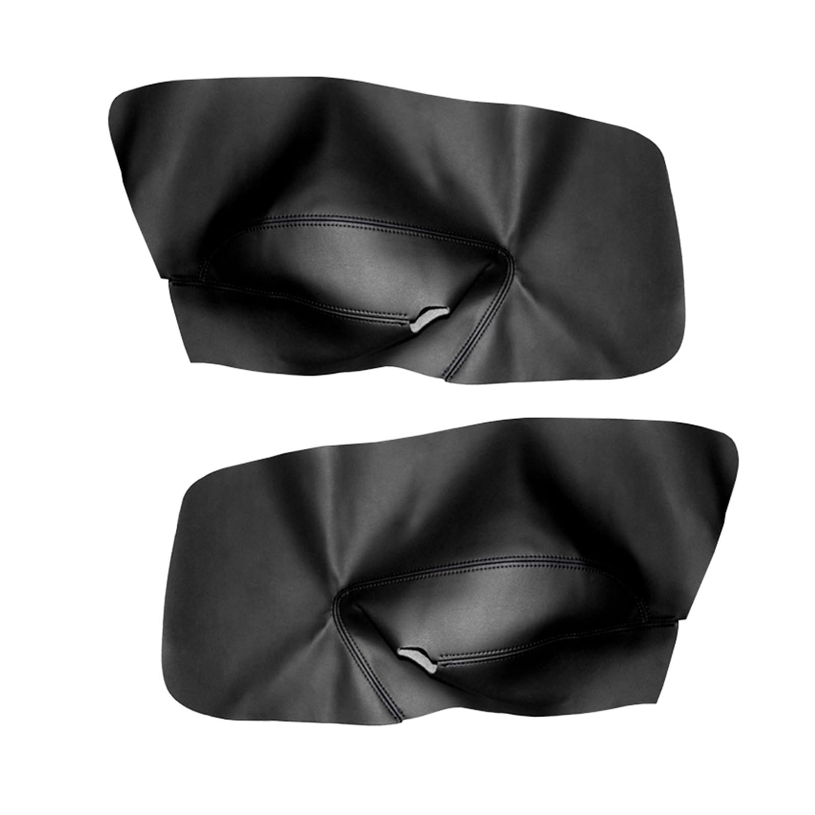 CGBWMB Auto-Innenzubehör Für VW Für Golf 5 Für Jetta 2005-2009 Autotür Armlehne Panel Abdeckung Aufkleber Trim Linkslenker Tür Panel Abdeckung Auto Innenverkleidung Streifen(Rear Black) von CGBWMB