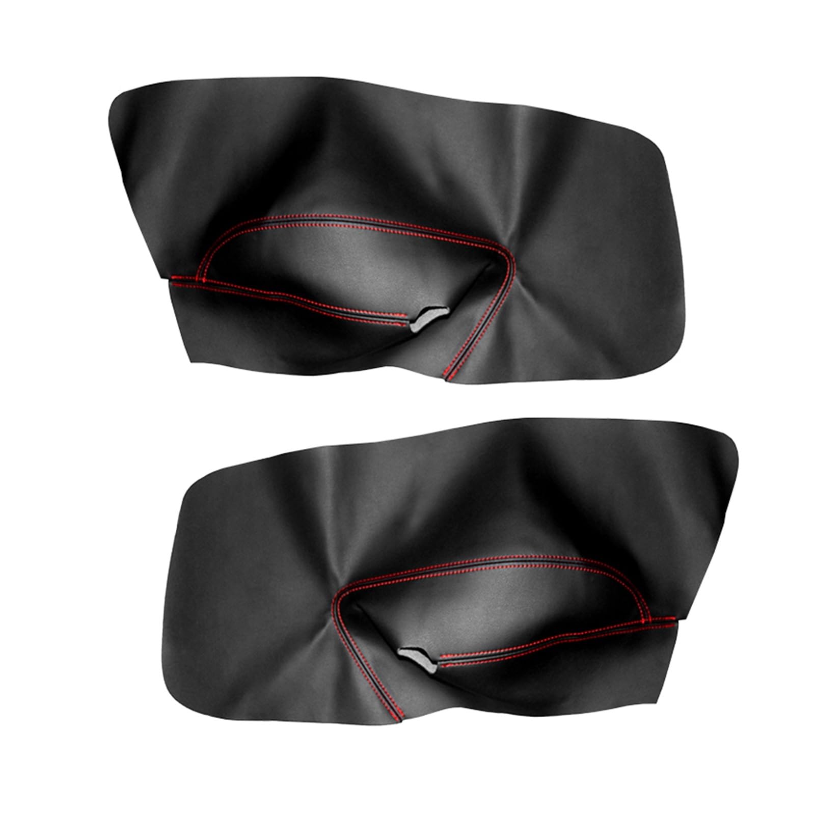 CGBWMB Auto-Innenzubehör Für VW Für Golf 5 Für Jetta 2005-2009 Autotür Armlehne Panel Abdeckung Aufkleber Trim Linkslenker Tür Panel Abdeckung Auto Innenverkleidung Streifen(Rear Black-red) von CGBWMB
