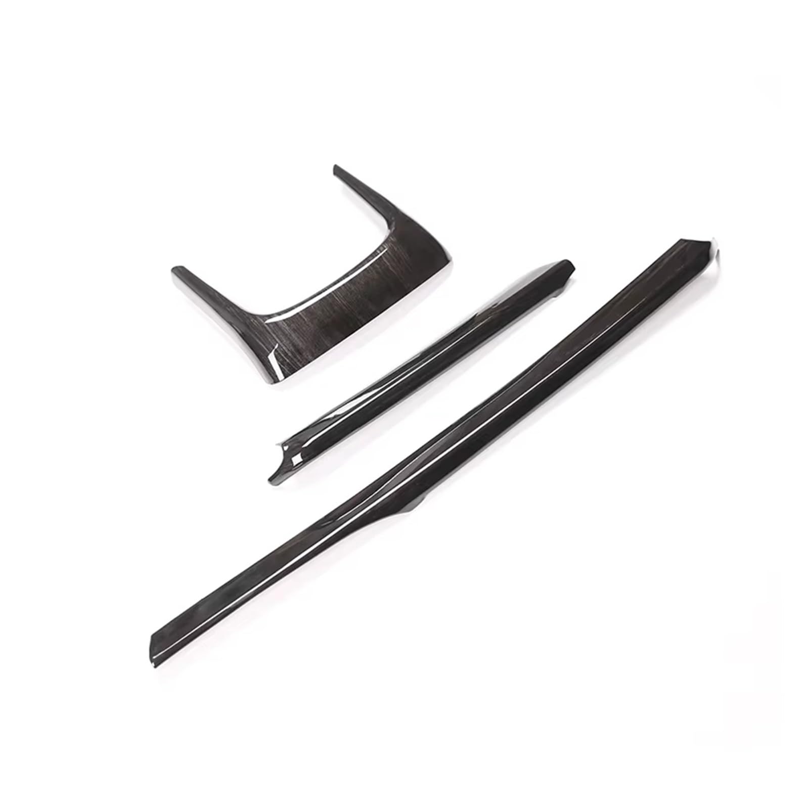 CGBWMB Auto-Innenzubehör Für X1 F48 2016-2019 Auto Armlehne Box Dekoration Streifen Trim Auto Zubehör Auto Innenverkleidung Streifen(Black Wood Grain) von CGBWMB