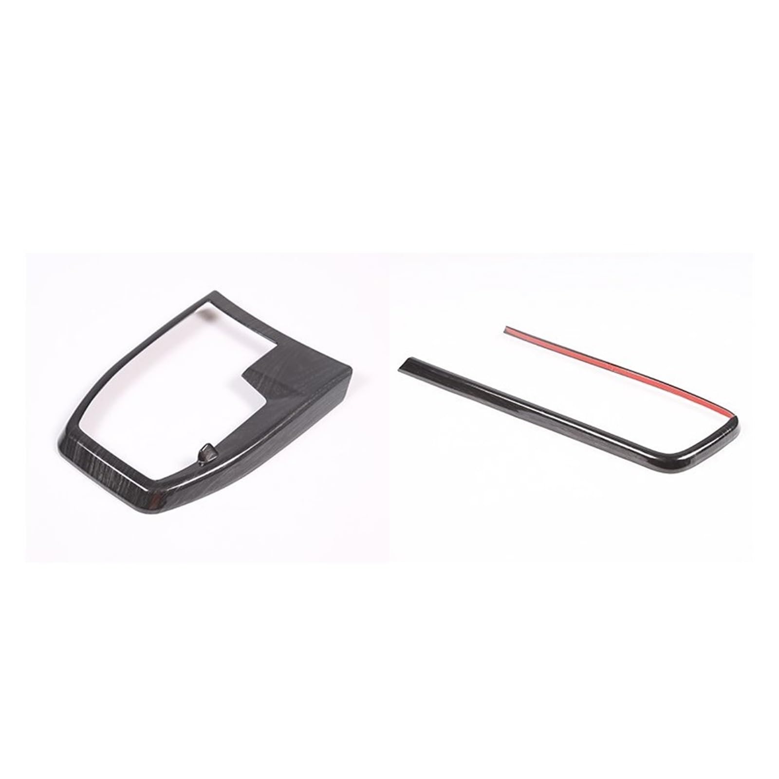CGBWMB Auto-Innenzubehör Für X1 U11 2023-2024 Auto Mittelarmlehne Box Rahmen Abdeckung Dekoration Auto Innenausstattung Auto Innenverkleidung Streifen(2 Black Wood) von CGBWMB