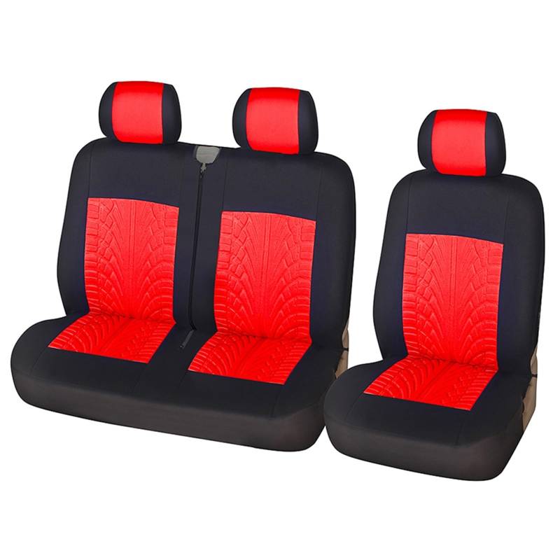 CGBWMB Auto-Sitzbezüge 2+1Autositzbezüge Universal Für Die Meisten Autositzschutzabdeckungen Auto-Innenraum-Autositzbezüge Autositzbezüge(RED) von CGBWMB