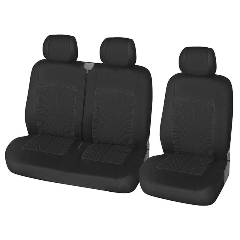 CGBWMB Auto-Sitzbezüge 2+1Autositzbezüge Universal Für Die Meisten Autositzschutzabdeckungen Auto-Innenraum-Autositzbezüge Autositzbezüge(Schwarz) von CGBWMB