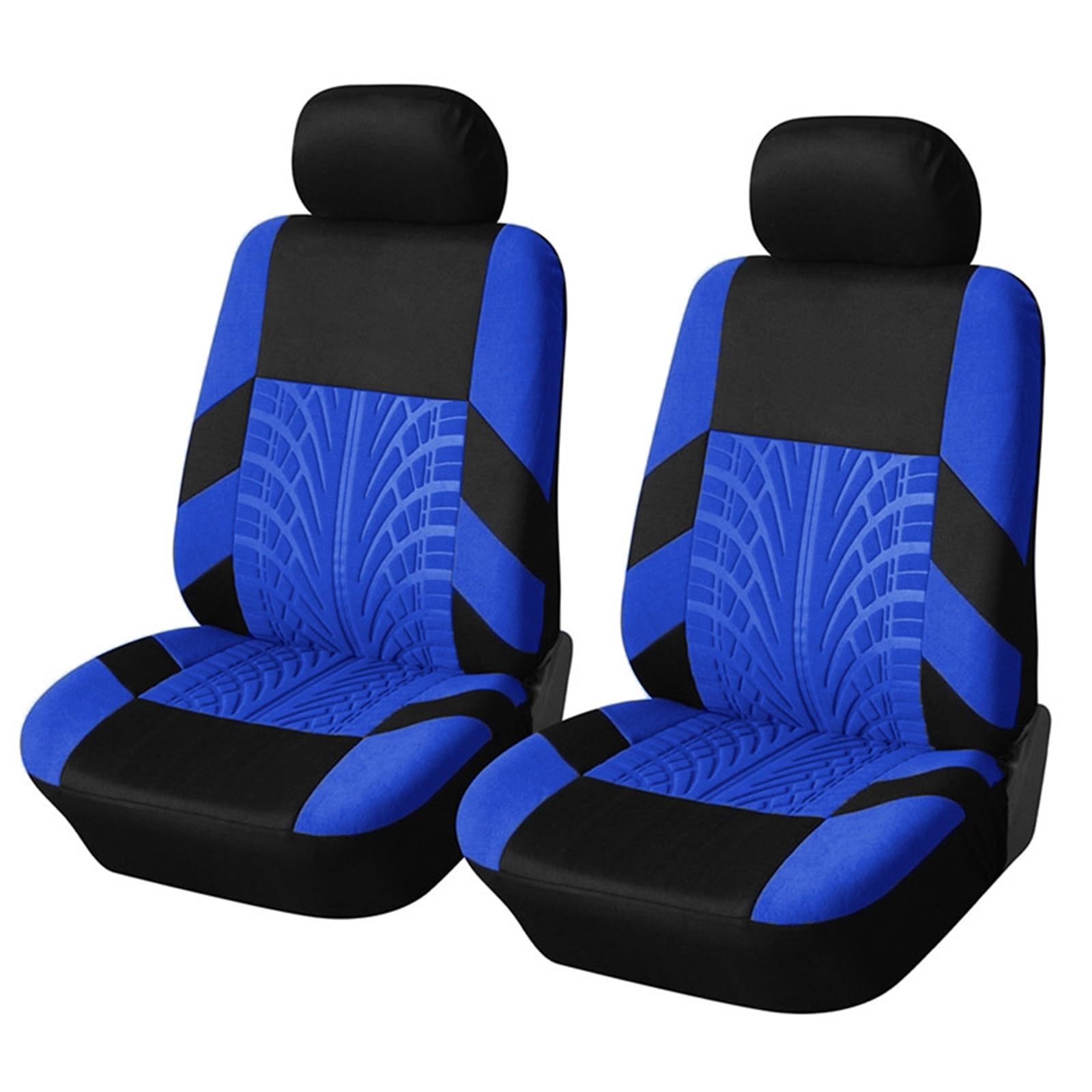CGBWMB Auto-Sitzbezüge 2/5-teiliges Autositzbezüge-Set Universell Passend Für Die Meisten Autoabdeckungen Mit Reifendetails Geeignet Für Unabhängige Sitzbezüge Autositzbezüge(2PCS Blue A) von CGBWMB