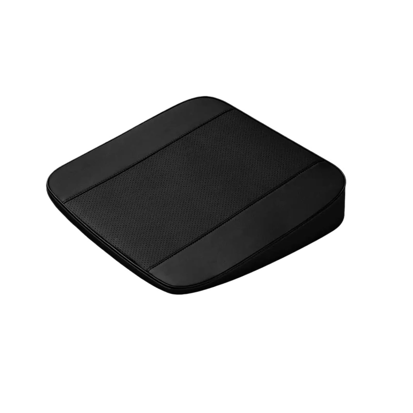 CGBWMB Auto-Sitzbezüge Auto-Sitzkissen Erhöht Leder Atmungsaktiv Erhöhte Sicht Kissen Tragbar Komfortables Fahren Sitzkissen Hoch 4–8 cm Autositzbezüge(Black-6CM) von CGBWMB