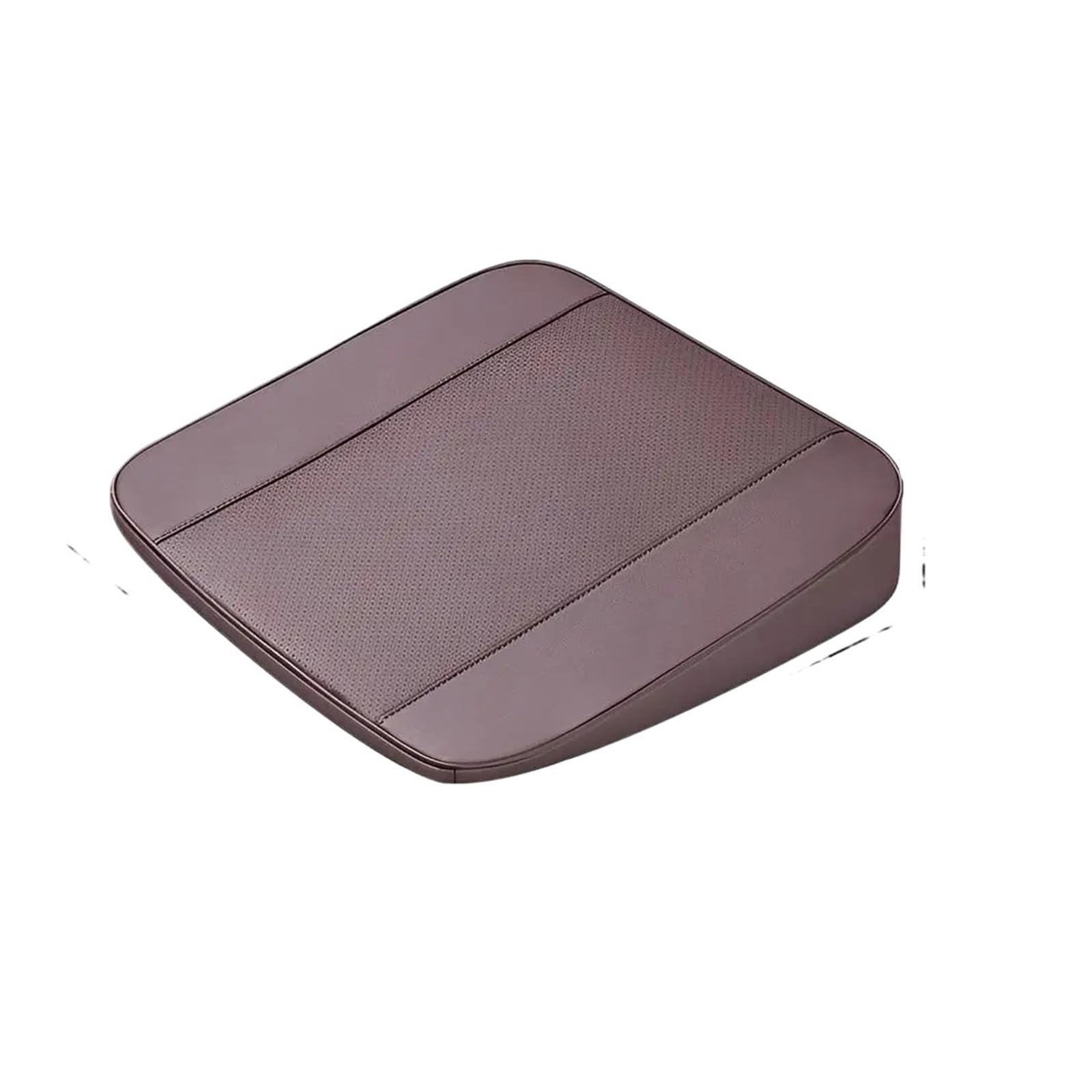 CGBWMB Auto-Sitzbezüge Auto-Sitzkissen Erhöht Leder Atmungsaktiv Erhöhte Sicht Kissen Tragbar Komfortables Fahren Sitzkissen Hoch 4–8 cm Autositzbezüge(Brown-4CM) von CGBWMB