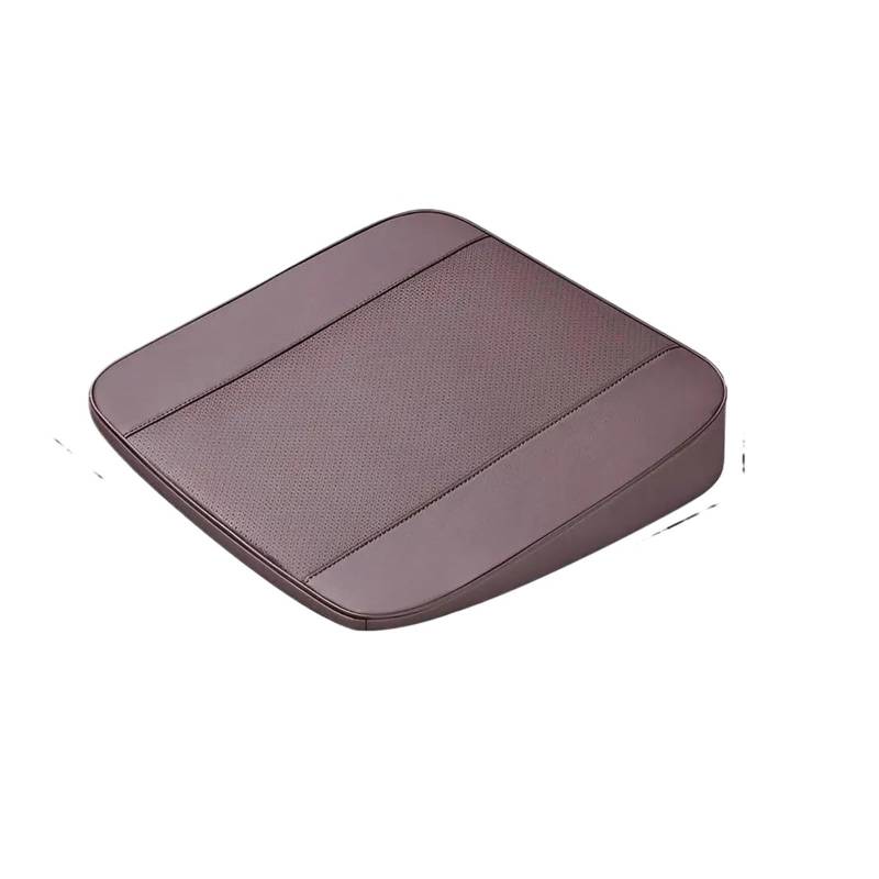 CGBWMB Auto-Sitzbezüge Auto-Sitzkissen Erhöht Leder Atmungsaktiv Erhöhte Sicht Kissen Tragbar Komfortables Fahren Sitzkissen Hoch 4–8 cm Autositzbezüge(Brown-4CM) von CGBWMB
