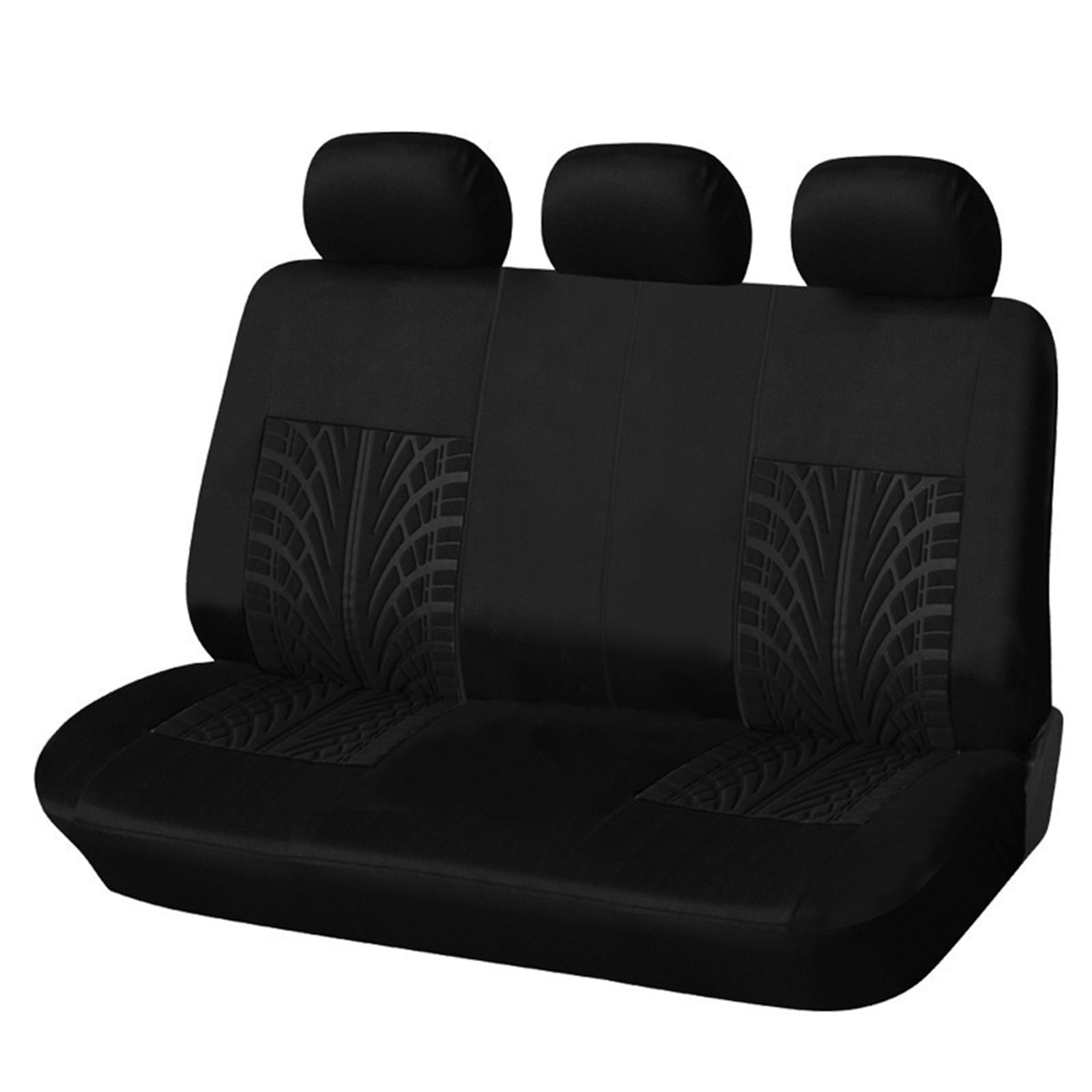 CGBWMB Auto-Sitzbezüge Autositzbezüge-Set Universell Passend Für Die Meisten Autos Bezüge Mit Reifenspur-Detail-Styling Autositzschutz Autositzbezüge(Black Back Part) von CGBWMB